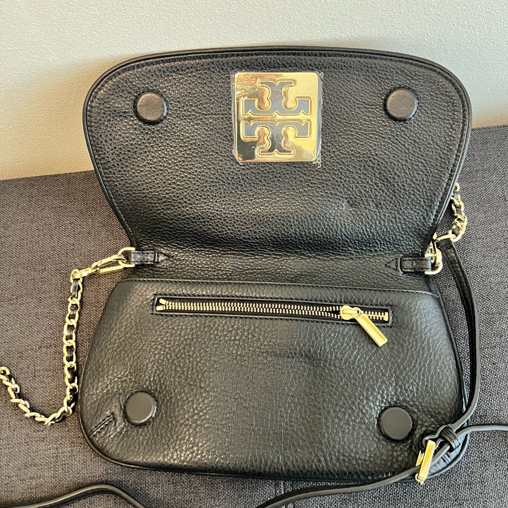 Tory Burch Black Crossbody Bag with Gold Accents - Picture 3 of 10